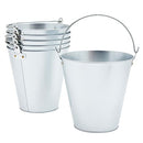 Juvale 6 Pack Large Galvanized Ice Buckets for Parties, 100 Fluid Ounce Capacity Like New