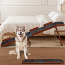 Easyego Foldable Dog Ramp for Bed, 74" Wood Pet Ramp PS0002 - Vintage Walnut - Like New