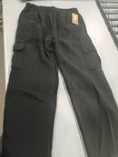 WUHOU MEN'S FLEECE CARGO PANTS SWEAT PANTS W/ 4 POCKETS - SIZE: MEN L - BLACK - Brand New