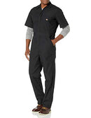 DICKIES MEN'S SHORT-SLEEVE COVERALL - SIZE: MEN M - BLACK - Brand New