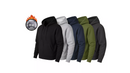 BLUE ICE SUPER HEAVYWEIGHT FLEECE LINED FULL-ZIP HOODIE SIZE: 2XL - LIGHT BROWN - Like New