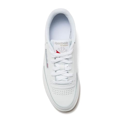BS7686 REEBOK WOMEN'S CLUB C 85 SNEAKER WHITE/LIGHT GRAY/GUM SIZE W8.5 - Like New