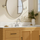 PHIESTINA BRUSHED NICKEL BATHROOM FAUCET, VANITY FAUCET 4" 2 OR 3 HOLES - NICKEL - Like New