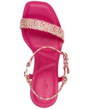 KL253551 KARL LAGERFELD WOMEN'S CYBIL EVENING DRESS HEEL TEABERRY SIZE 8.5 - Like New