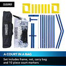 SOJOURNER PICKLEBALL SET WITH NET REGULATION SIZE - BLACK AND WHITE - Like New