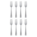 ONEIDA ZINC EVERYDAY FLATWARE DINNER FORKS SET OF 8, 18/0 STAINLESS STEEL SILVER - Brand New