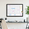 GENERIC 3-IN-1 DRY ERASE CALENDAR FOR WALL, MAGNETIC MONTHLY & WEEKLY CALENDAR - Brand New