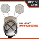 Malta Dynamics Made in US 4 Pt. Suspension Hard Hat Ratchet Cap Style - Brand New