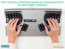 Kinesis Advantage2 Silver Ergonomic Keyboard (KB605) - Black - Like New