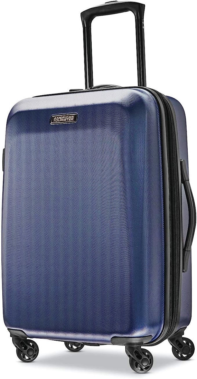 American Tourister 21" Moonlight Hardside Luggage Spinner 92504-1596 - NAVY Like New