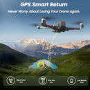 WEFONE DRONES WITH CAMERA FOR ADULTS 4K, 5G, 2 BATTERIES, WEFONE, WF30 - BLACK - Like New