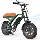 Flydone Electric Bike for Adults Teens 16" Fat Tire Mini e Bike Green/Black - Like New