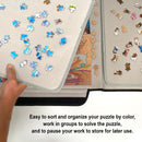 MARY MAXIM PORTABLE JIGSAW PUZZLE BOARD MAT ORGANIZER STORAGE1500 PIECES - BLACK - Brand New