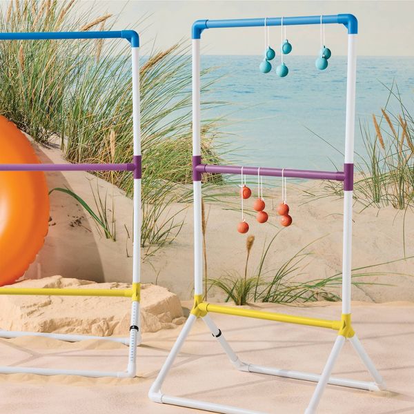 EMBARK PLASTIC LADDERBALL - OUTDOOR LAWN TOSS GAME, AGES 6+, 9 PIECE SET - Like New