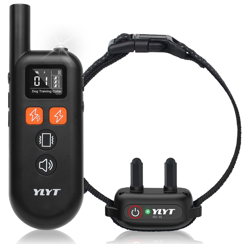 YLYT DOG TRAINING E-COLLAR 4 MODES REMOTE CONTROL RANGE 1/2 MILE DTC-01 - BLACK - Like New
