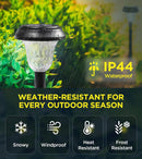 ornesign Ultra Bright Solar Lights Outdoor Waterproof 8 Pack, Warm White - Black Like New