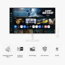 SAMSUNG 32” SMART MONITOR M7 4K UHD DISPLAY M70F LS32FM703UNXZA - WHITE - Like New