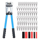 ZUVER PROFESSIONAL BATTERY CABLE CRIMPING TOOL SET 8-1/0 AWG HX-50B0000 - BLUE - Like New
