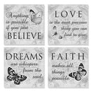 Motivational Quotes Contemporary Nature Butterfly Picture Print Black White - Brand New
