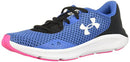 UA Women Charged Pursuit 3 Running Shoes Blue/Black Size 8 - Like New