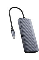 ANKER 10-IN-1 USB C HUB DUAL-DISPLAY USB-C DOCKING STATION 4K A83C2 - GRAY - Like New