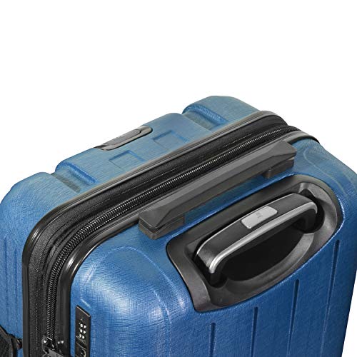 Olympia U.S.A. Sidewinder 25 Luggage Expandable Hardside PE-2525 - Navy Like New