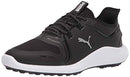 193000 Puma Men Ignite Fasten8 Golf Black/White Size 9.5 - Brand New