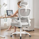 BESTFAIR HIGH BACK ERGONOMIC OFFICE CHAIR BREATHABLE MESH LUMBAR - LIGHTGRAY - Like New