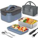 HERRFILK ELECTRIC LUNCH BOX FOOD HEATER 100W 4 IN 1 ULTRA QUICK - MOON BLUE - Like New