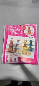 GENERIC 3 TIER CUPCAKE STAND, STORE FLAT - GOLD - Like New
