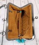 PATRICIA NASH LEATHER BAG - TURQUOISE - Brand New