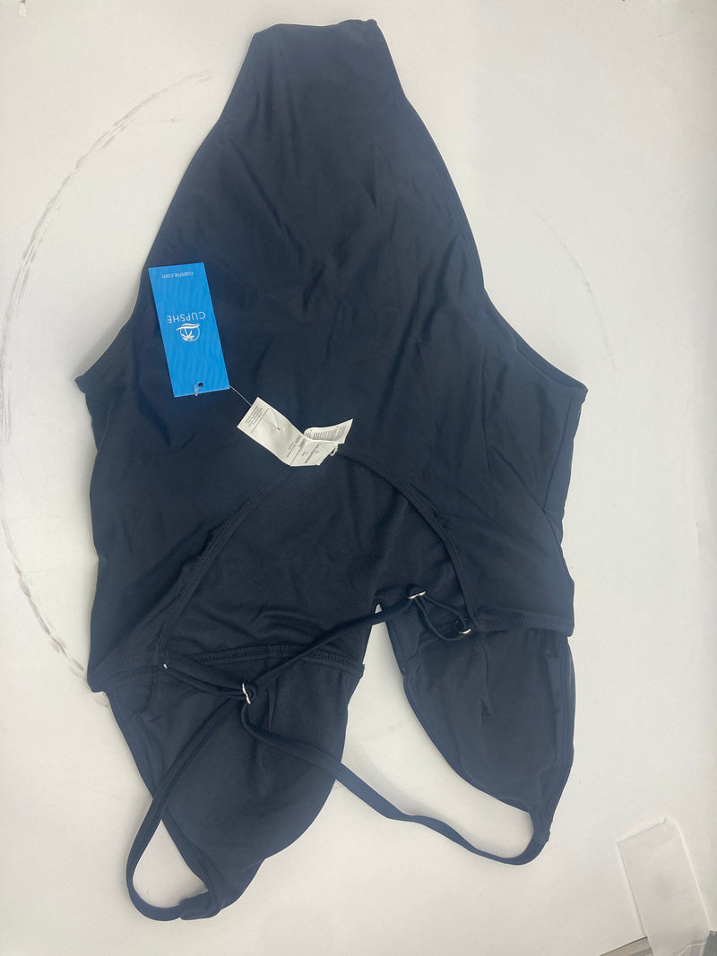 CUPSHE ONE PIECE SWIMSUIT L - BLACK - SIZE: WOMEN L - BLACK - Brand New