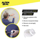 Alien Draft Seal Set 49 Feet Anti-Draft Adhesive Flexible Flap - White - Brand New