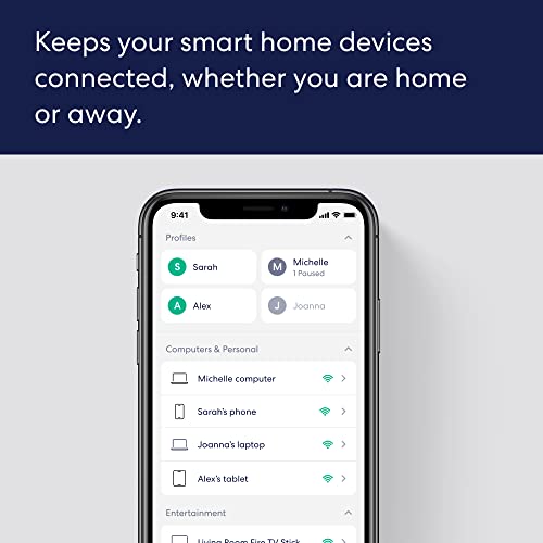 EERO AMAZON EERO 6+ MESH WIFI ROUTER SUPPORTS INTERNET PLANS UP TO 1 PACK WHITE - Like New