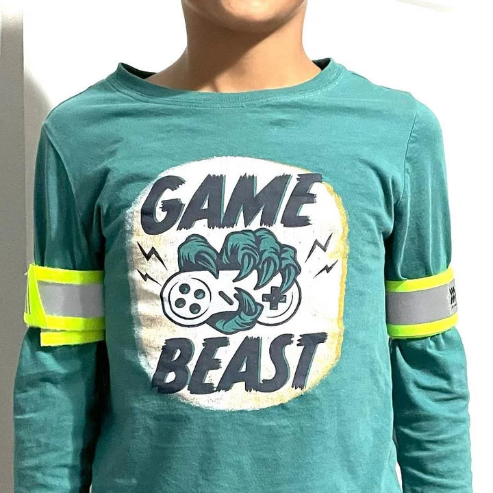 ALL IN MOTION REFLECTIVE BAND 2PC - YELLOW - Brand New