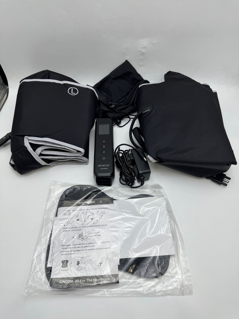 CINCOM LEG MASSAGER WITH HEAT - SILVER - Like New