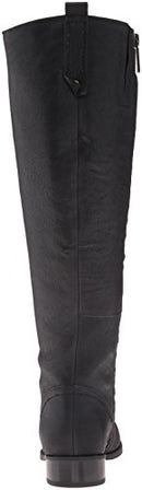 Nine West Women's Nicolah-Wide Leather Winter Boot, Black, 8.5 M US - Black - Brand New