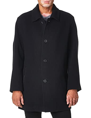 COLE HAAN MEN'S CASHMERE BLEND CLASSIC COAT SHIRT COLLAR SIZE:MEN L DARK NAVY - Brand New