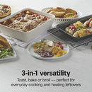 HAMILTON BEACH 1100 W 4-SLICE STAINLESS STEEL TOASTER OVEN 31401G - Silver - Like New