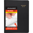 AT-A-GLANCE 2025-2026 ACADEMIC APPOINTMENT BOOK 8-1/4" X 11" LARGE - BLACK - Brand New