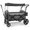 WONDERFOLD X2 PUSH & PULL STROLLER WAGON 2 SEATER - COLLAPSIBLE STONE GRAY - Like New