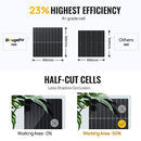 BougeRV 9BB Cell 200 Watts Solar Panel 23% High Efficiency Mono Module - Brand New