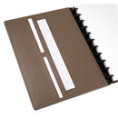 TUL CUSTOM NOTE-TAKING SYSTEM DISCBOUND NOTEBOOK LETTER SIZE LEATHER COVER BLACK - Brand New