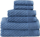 SIMPLI-MAGIC 79454 DIAMOND BATH TOWELS 6 PIECE SET 2 BATH 2 HAND 2 WASHCLOTHS - Brand New