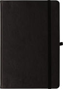 ECCOLO HARDBOUND WRITING JOURNAL COOL JAZZ 192 PAGES ELASTIC BC401N-OD - BLACK - Brand New