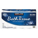 Kirkland Signature Bath Tissue 2-Ply 380 Sheets 30 Rolls B096MLT4B3 - White - Brand New