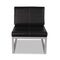 ALERA ALE ISPARA SERIES ARMLESS CUBE CHAIR BLACK/SILVER ALE-RL8319CS - Like New