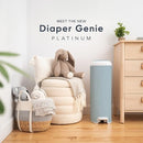 DIAPER GENIE PLATINUM PAIL I000646 - GLACIAL BLUE - Brand New
