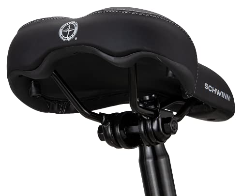 SCHWINN COMFORT BIKE SADDLE SPORT/FOAM PU Black/Blue - SW80335TG - Brand New