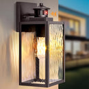 BRIGHTEVER 13.6" Motion Sensor Outdoor Wall Sconce Lantern, 2 Modes, B05082PG - Brand New